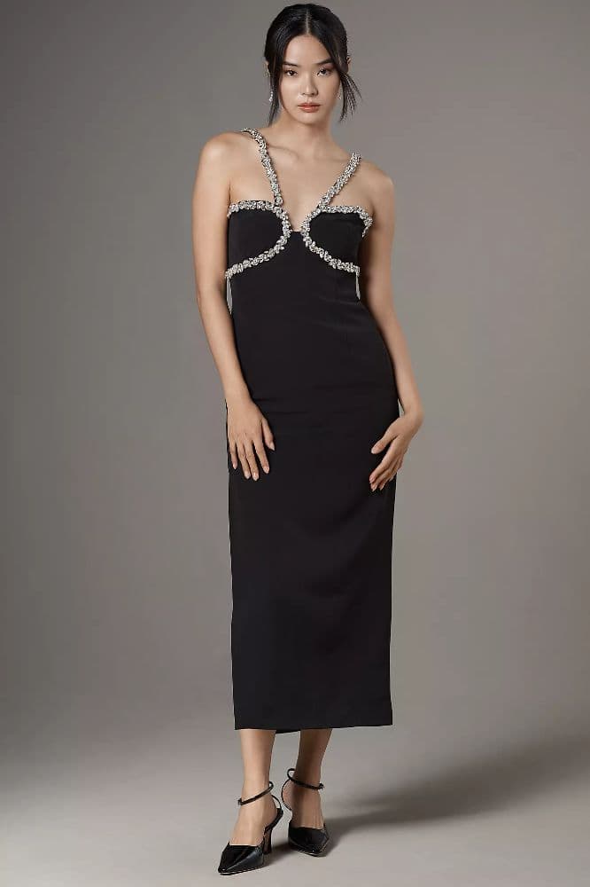 Bardot Amalia Diamante Midi Dress - Image 1
