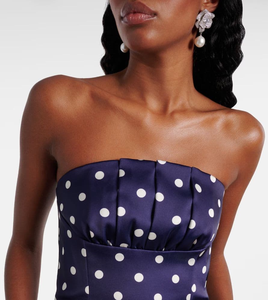 Self Portrait Navy Polka Dot Dress - Image 2