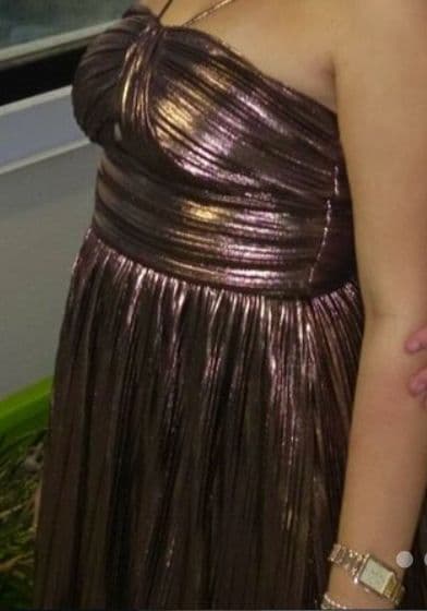City Studios Juniors' Foil Pleated Mini Dress - Image 3