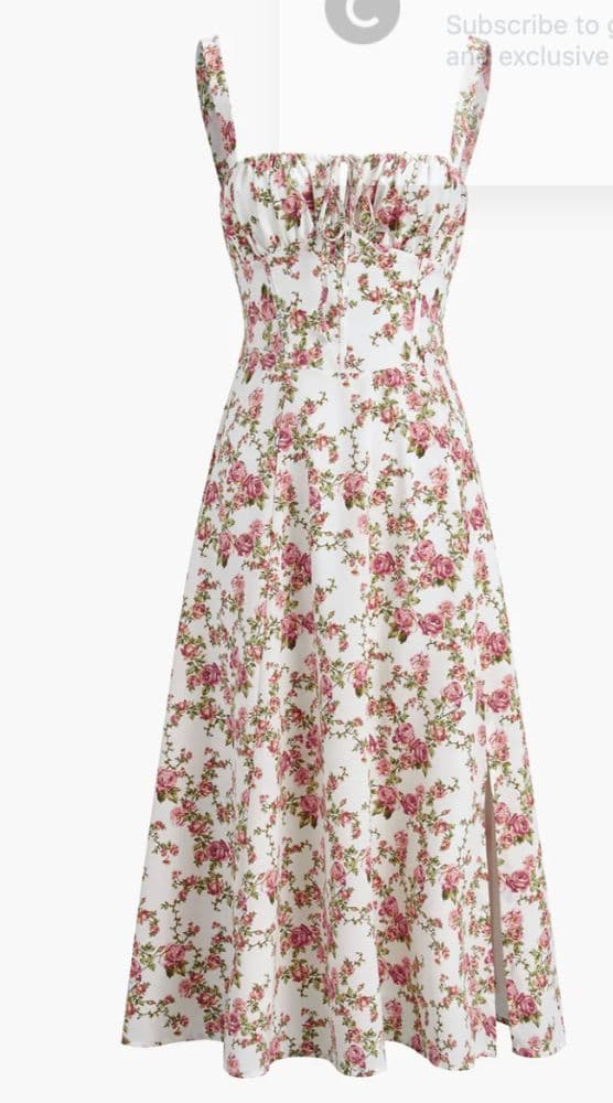 Commense Rosebud Floral Midi Dress - Image 1