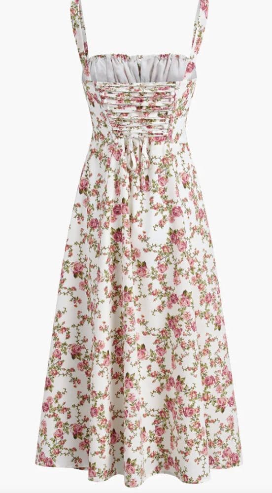 Commense Rosebud Floral Midi Dress - Image 2