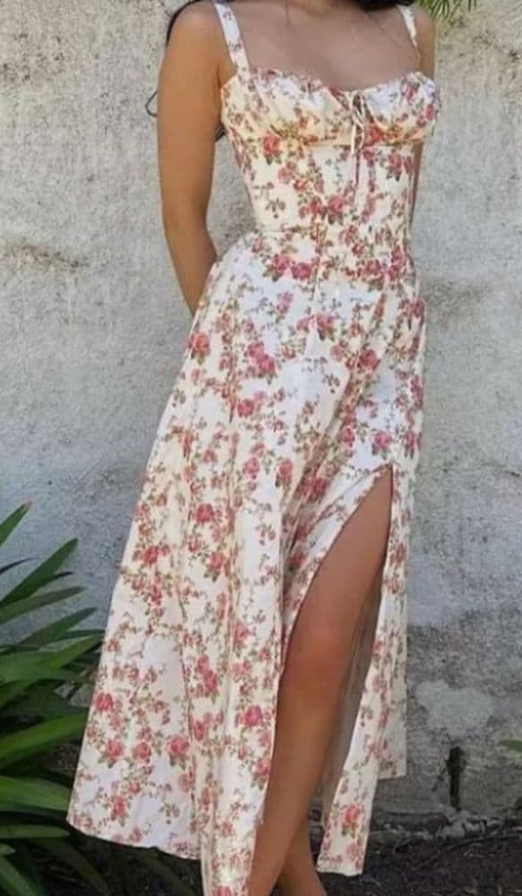 Commense Rosebud Floral Midi Dress - Image 3