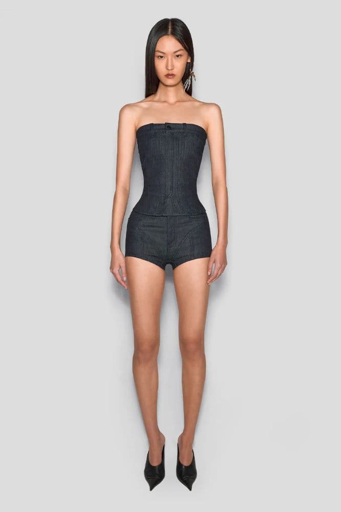 Mugler Denim Corset - Image 1