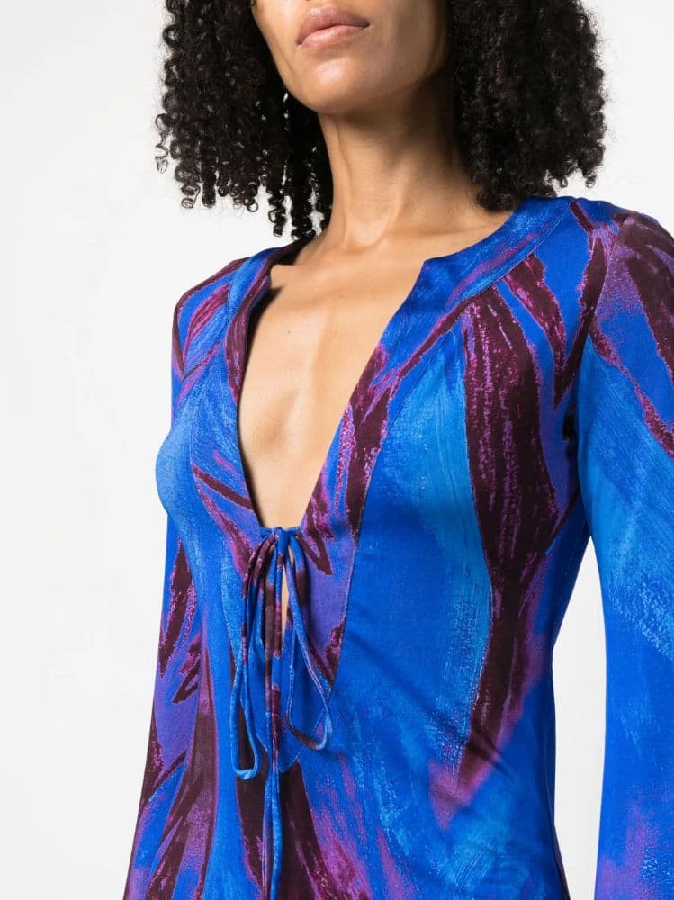 Louisa Ballou Caftan Mini Dress - Image 1
