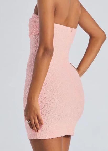 Windsor Lena Strapless Bodycon Beaded Mesh Mini Dress - Image 2