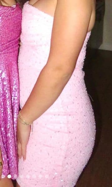 Windsor Lena Strapless Bodycon Beaded Mesh Mini Dress - Image 3