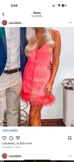 Pink Mini Dress - Image 3