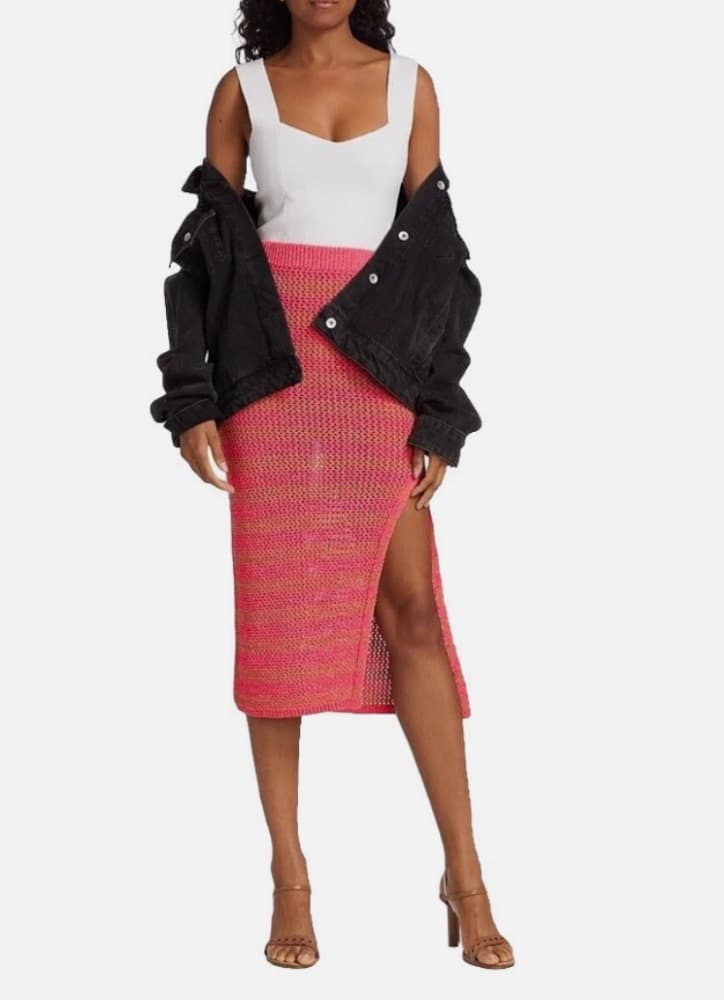 Rag & Bone Crochet Midi Skirt - Image 3