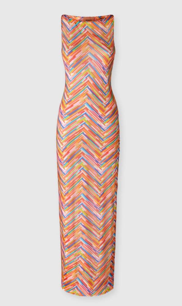 Missoni Long sleeveless dress in printed tulle - Image 1