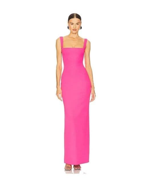 Solace London Joni Dress in Hot Pink - Image 1