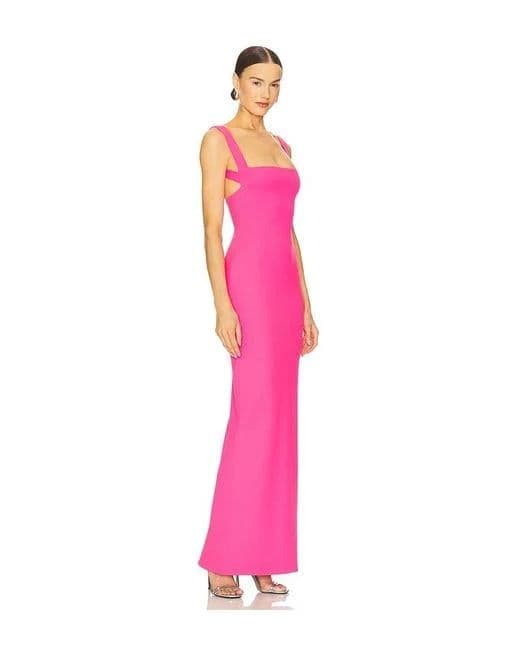 Solace London Joni Dress in Hot Pink - Image 2