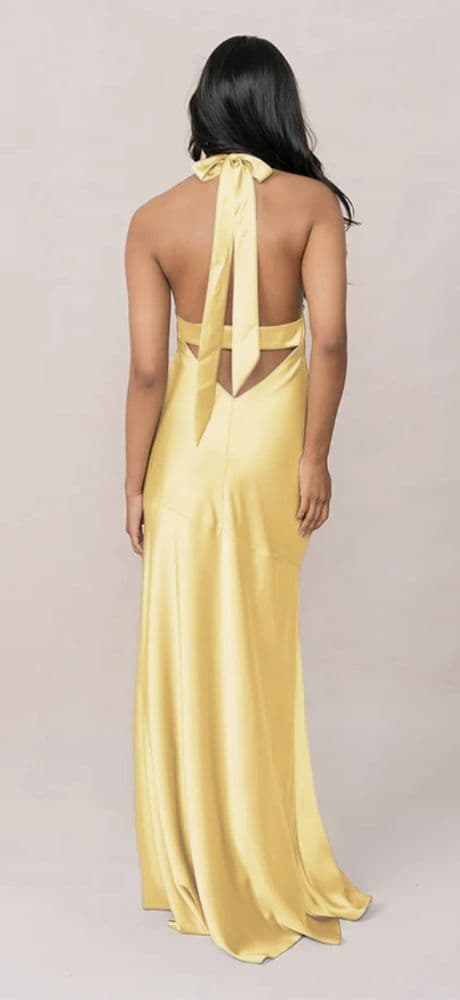 Revelry Yellow Backless Gown - Image 2