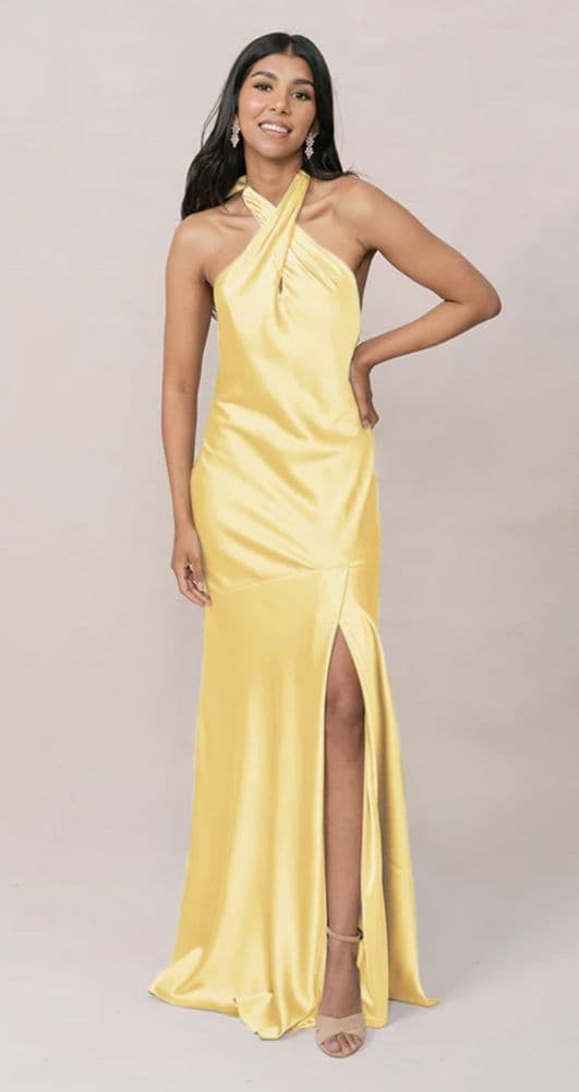 Revelry Yellow Backless Gown - Image 1