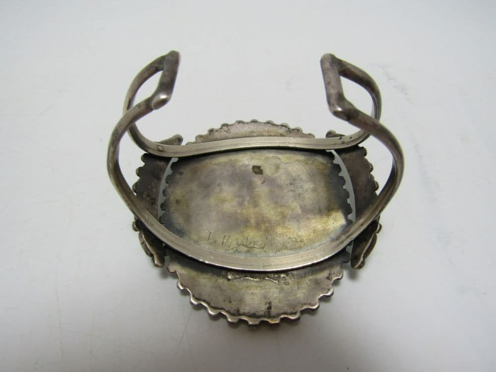 Tombstone Turquoise Cluster Cuff - Sterling Silver - Image 2