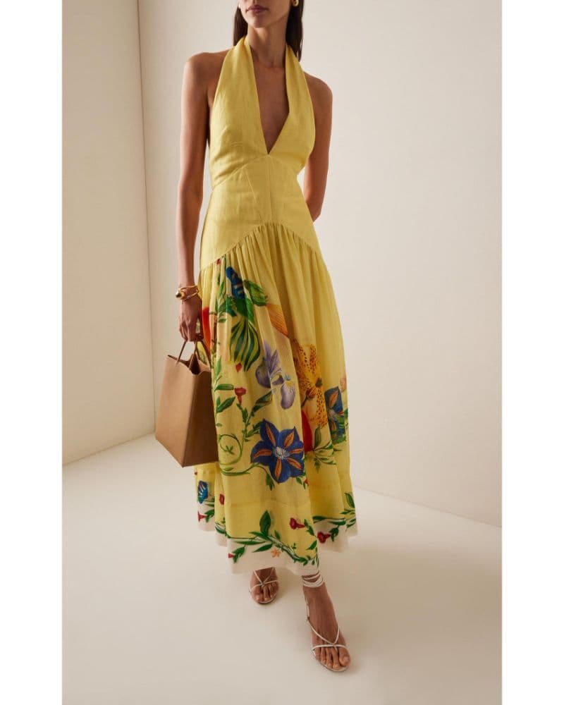 Alemais Dahlia Halter Gown XS - Image 1