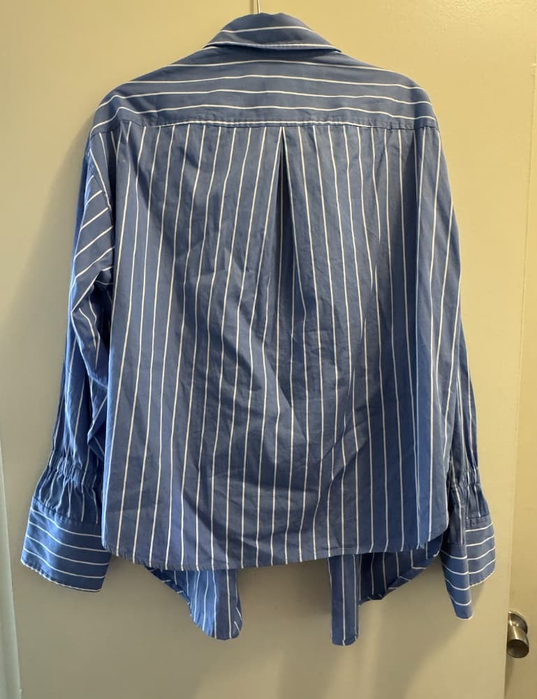 A.L.C. Striped Long Sleeve Button-Up Top - Image 2