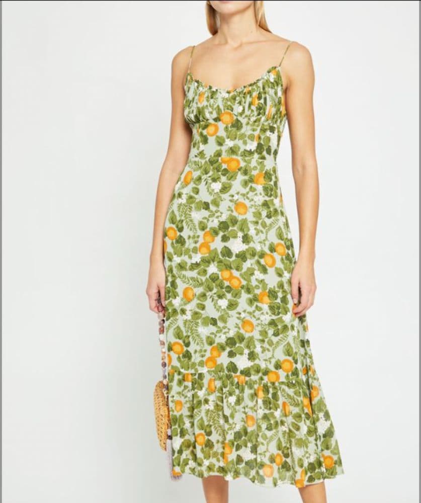 Citrus Print Midi Dress - Image 2