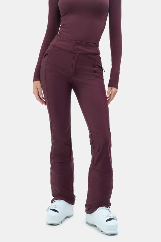 Halfdays Emma Softshell Ski Pants (Glazed Cherry) - Image 1