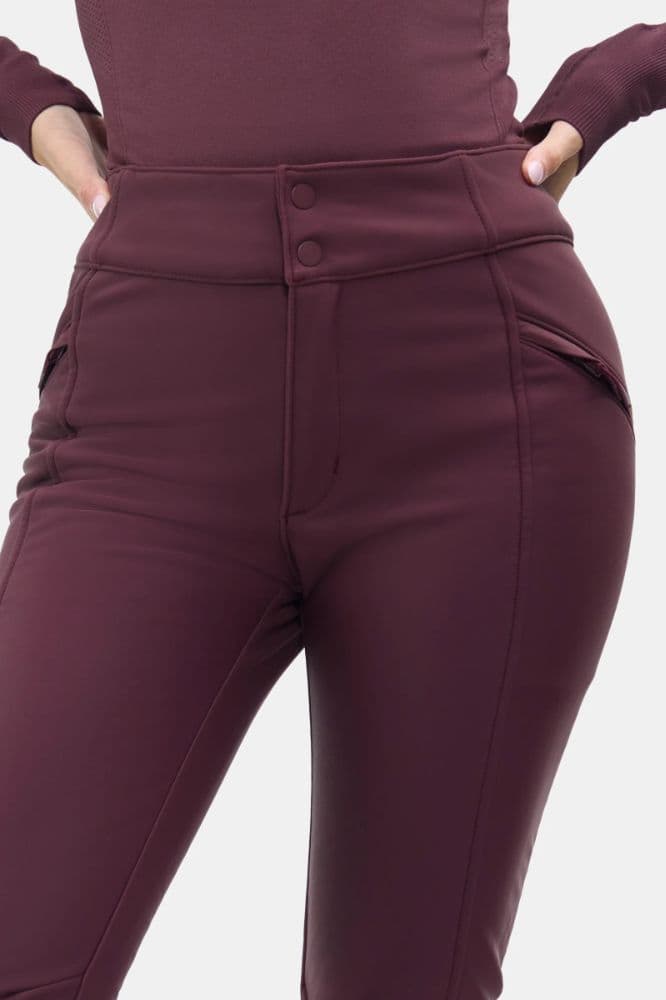 Halfdays Emma Softshell Ski Pants (Glazed Cherry) - Image 2