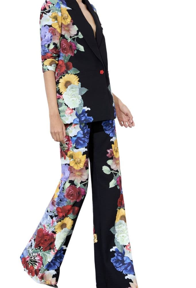 Blazer In Black Floral - Image 3