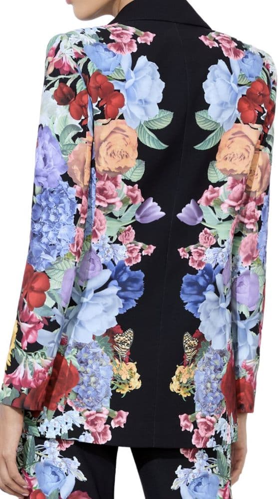 Blazer In Black Floral - Image 4