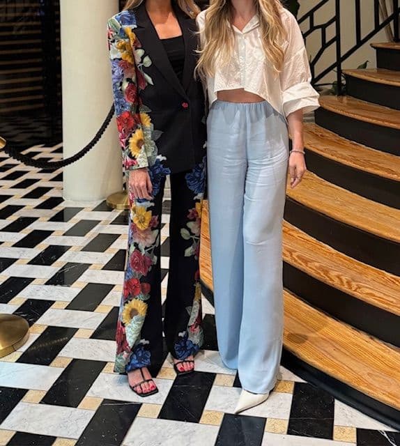 Trousers In Black Floral - Image 2