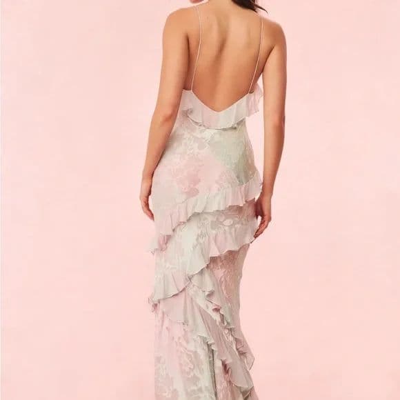 Loveshackfancy green and pink rialto dress - Image 3