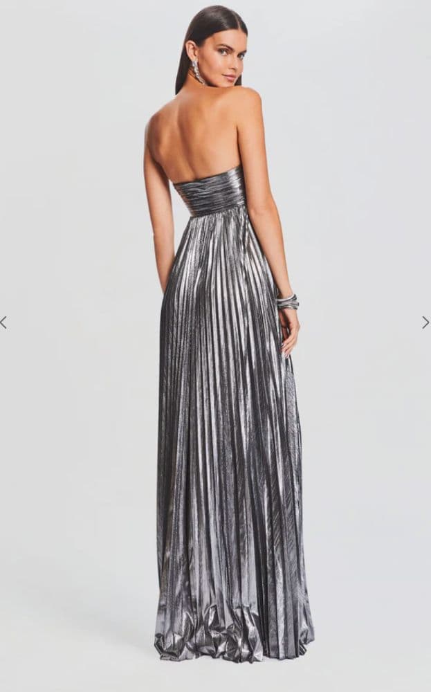 Retrofete Zoa Dress in Gunmetal - Image 3