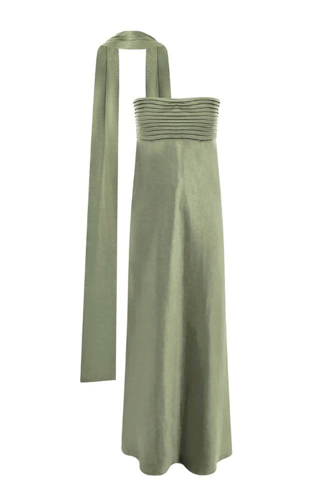Elsa Maxi Dress in Sage - Image 3