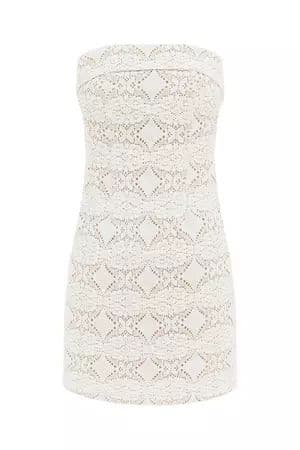 With Jean Chloe Corset Dress in White Lace - Image 2