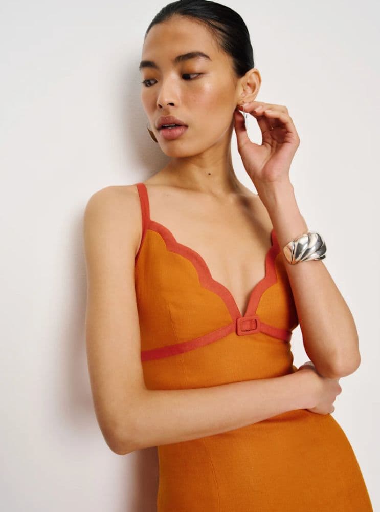 Reformation Sara Linen Dress - Image 3