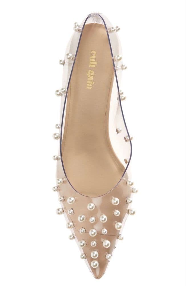 Cult Gaia Bijan Pearl-Embellished Pumps - Image 2