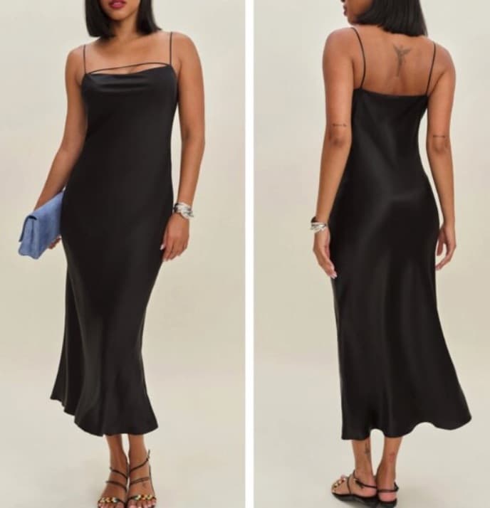 Reformation Cardi Silk Dress - Image 2