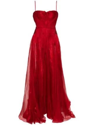Maria Lucia Hohan Allar Silk Gown | Floor-Length Formal Dress | FR 38 (US 6) - Image 4