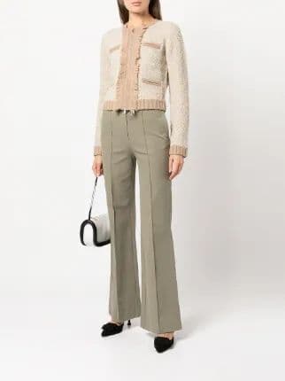 Simkhai Bouclé Tweed Jacket | Structured Luxury Layer | Size XS - Image 2