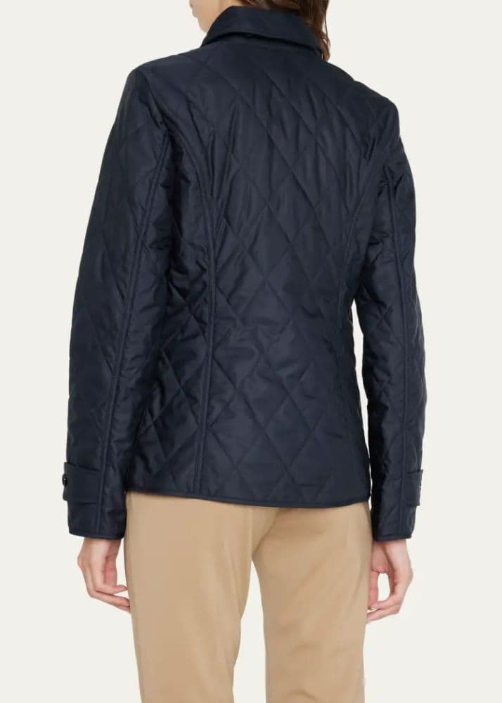 Burberry Diamond Quilted Jacket | Midnight | Heritage Outerwear - Image 2