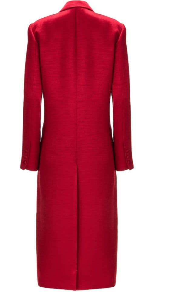 Statement Red Trench Coat | Dramatic Evening Outerwear - Image 3