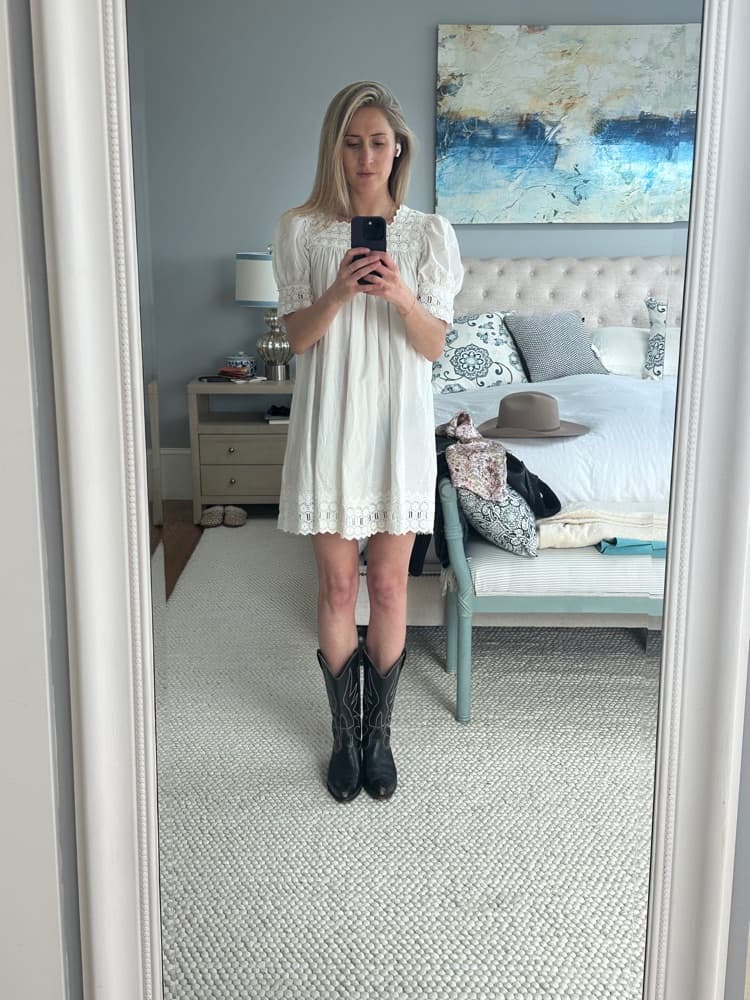 Doen Sterling Eyelet Mini Dress - Image 3