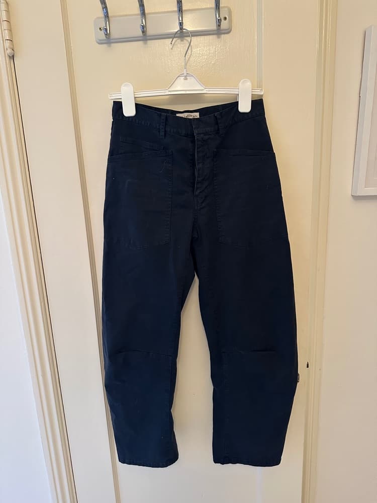 Nili Lotan Shon cotton-blend twill tapered pants - Image 3
