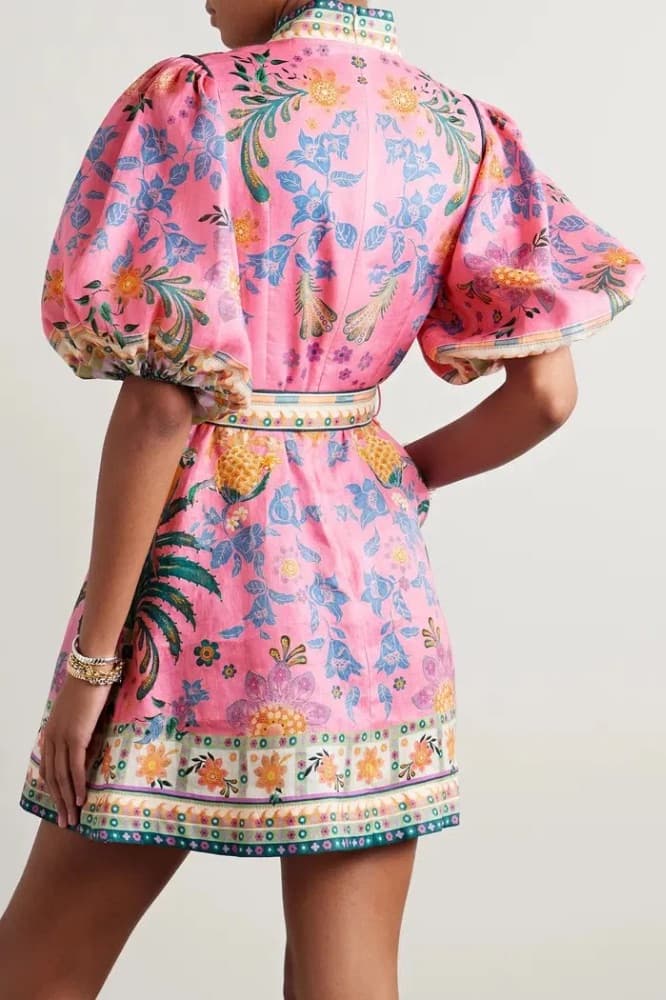 Zimmermann Ginger Buttoned Mini Dress - Image 2