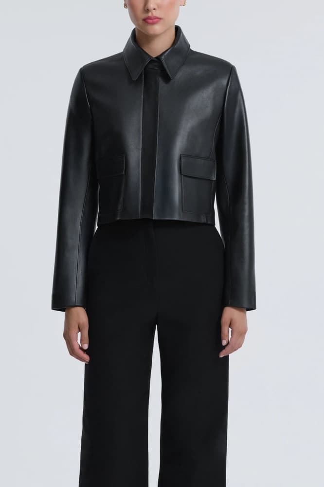 Nour Hammour Bleeker Fitted Leather Jacket - Image 3