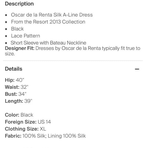 Oscar de la Renta Black Lace Holiday Cocktail Dress - Image 5