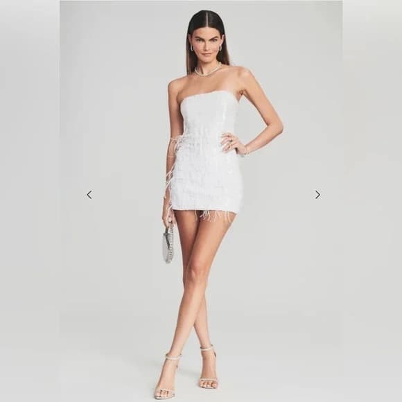 Retrofete Anastasia Sequin Feather Dress - Image 1