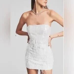Retrofete Anastasia Sequin Feather Dress - Image 2