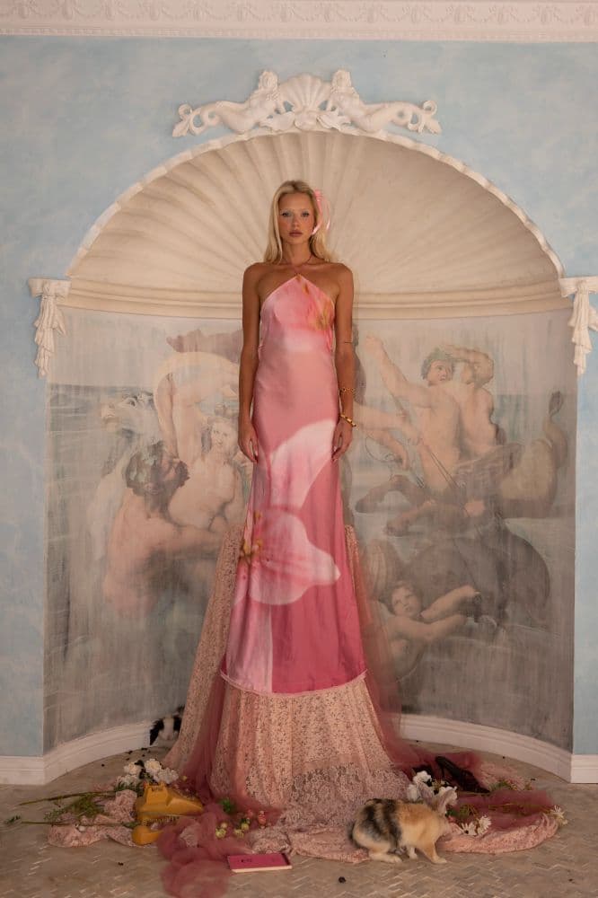 Lily's Ethereal Silk Maxi Floral Dress - Into Gaia - Image 3