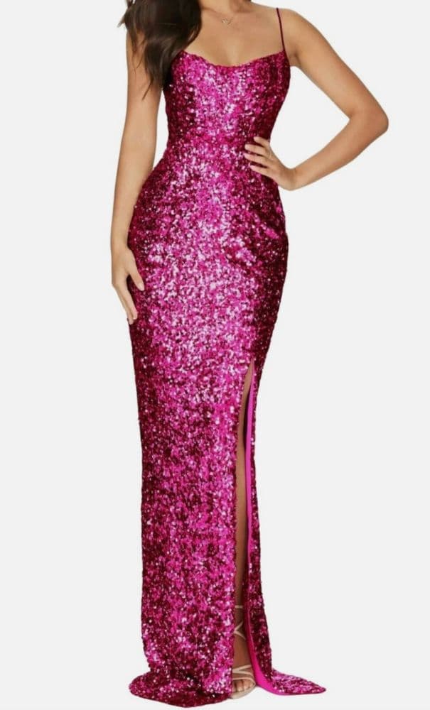 Nookie Confetti Sequin Gown - Image 1