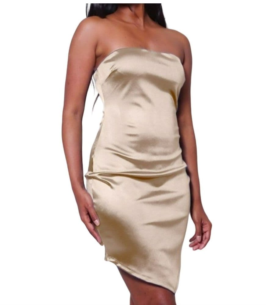 Champagne Mini Dress - Image 1