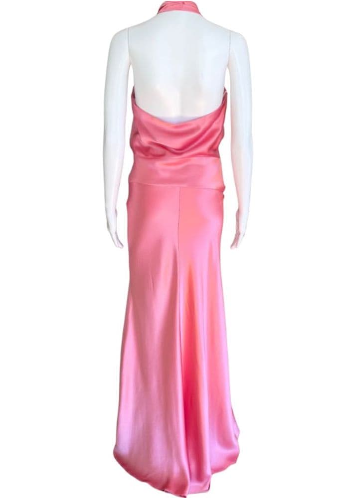 Pink Satin Gown - Image 1