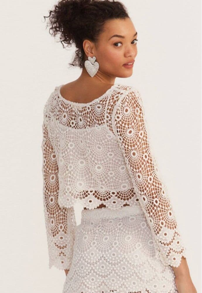 LoveShackFancy Crochet Top - Image 2