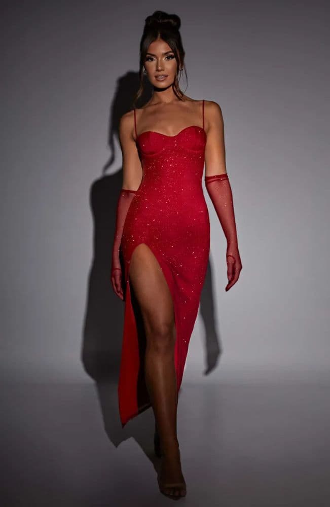 Baby Boo Trixie Red Maxi Dress - Image 1